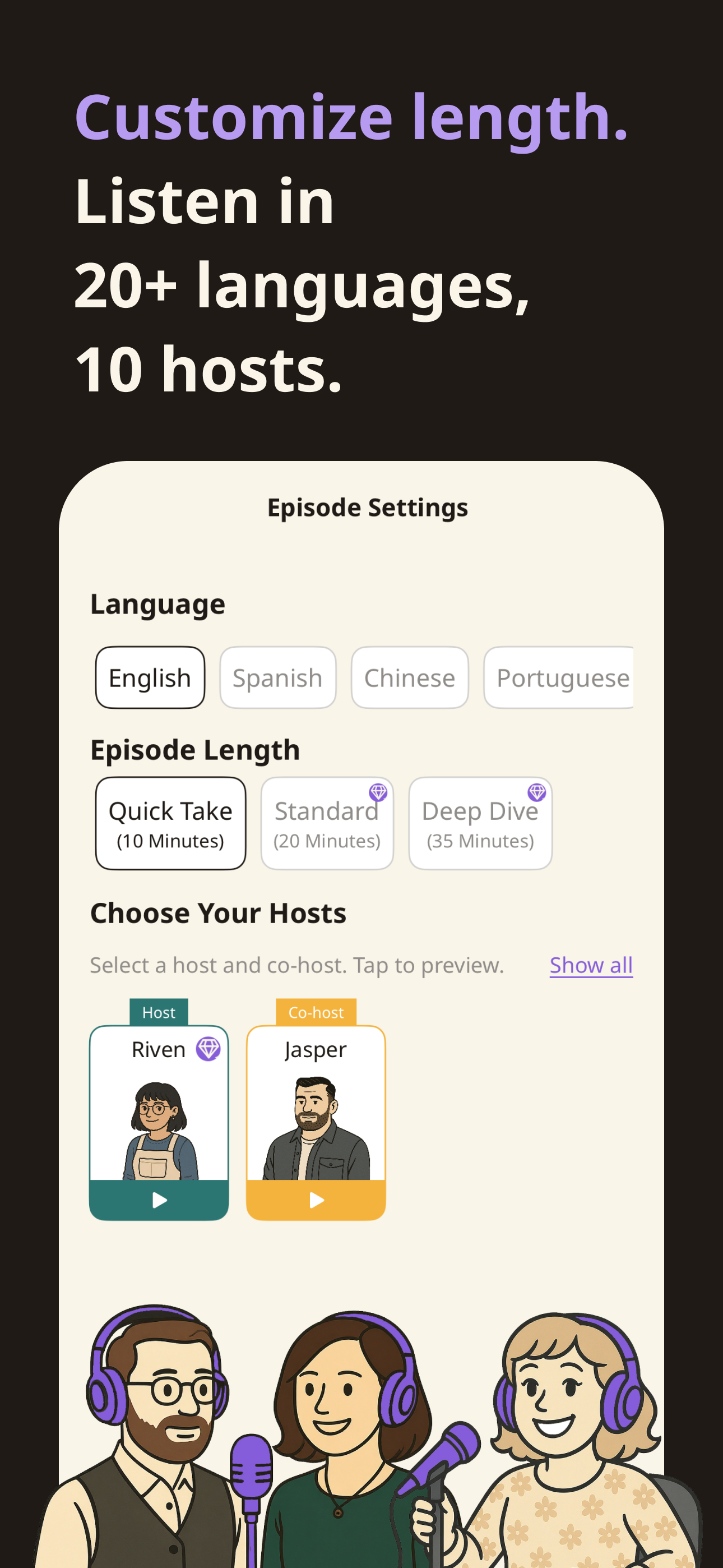 InstaPodz - Turn questions into podcasts screenshot 5