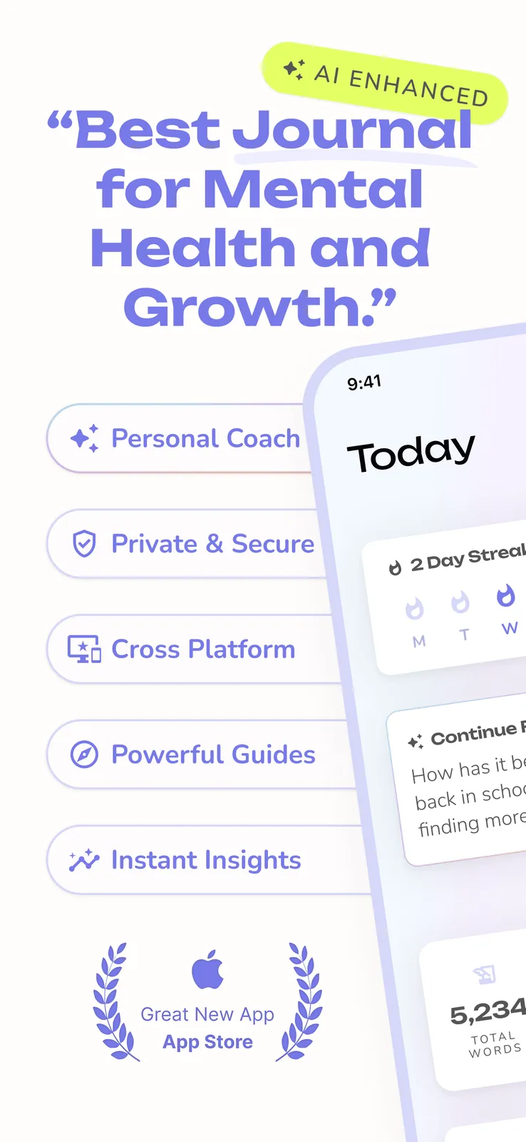 Reflection app screenshot