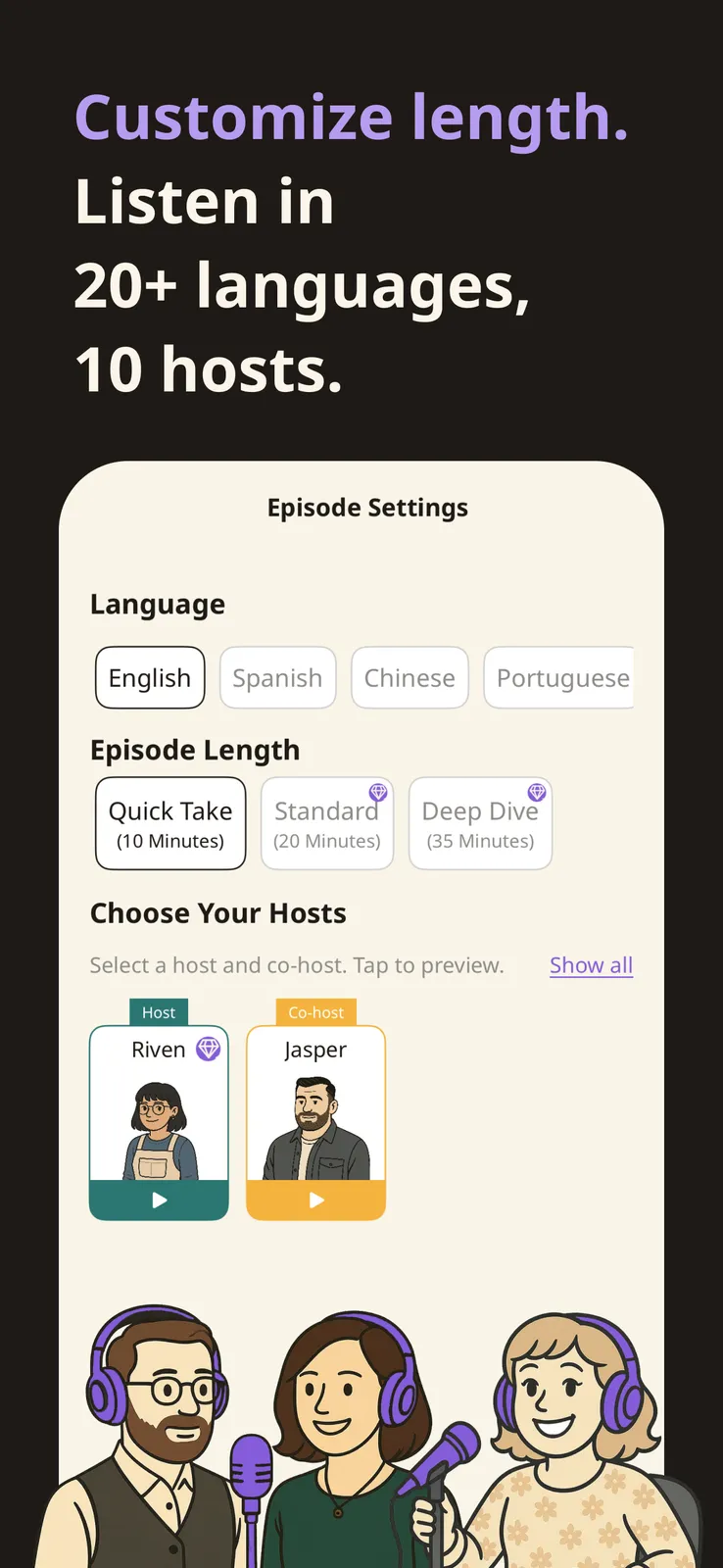 InstaPodz - Turn questions into podcasts screenshot 5
