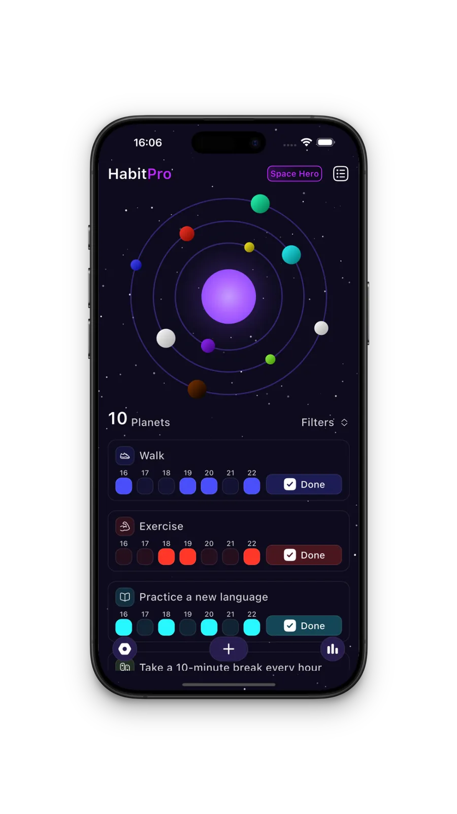 Habit Tracker - HabitPro app screenshot