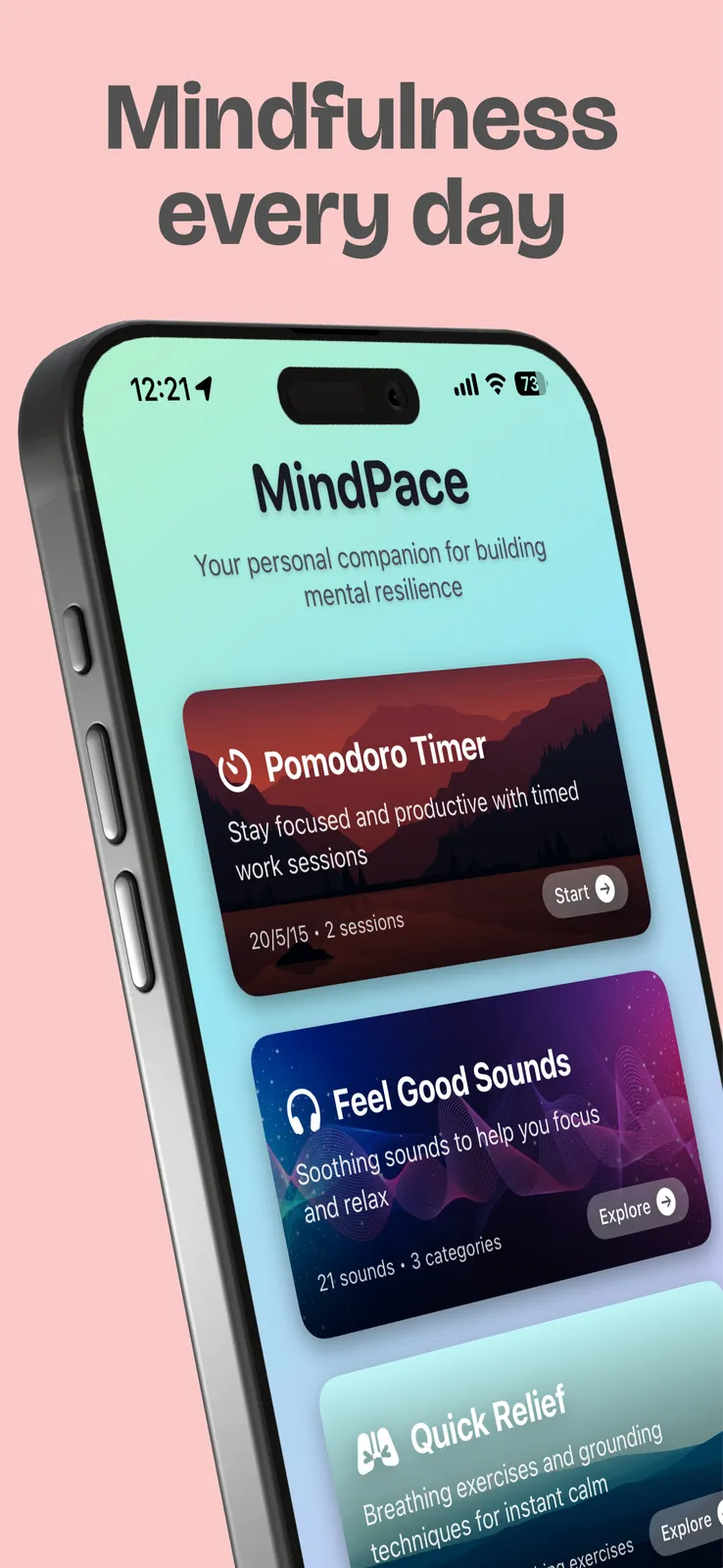 MindPace app screenshot